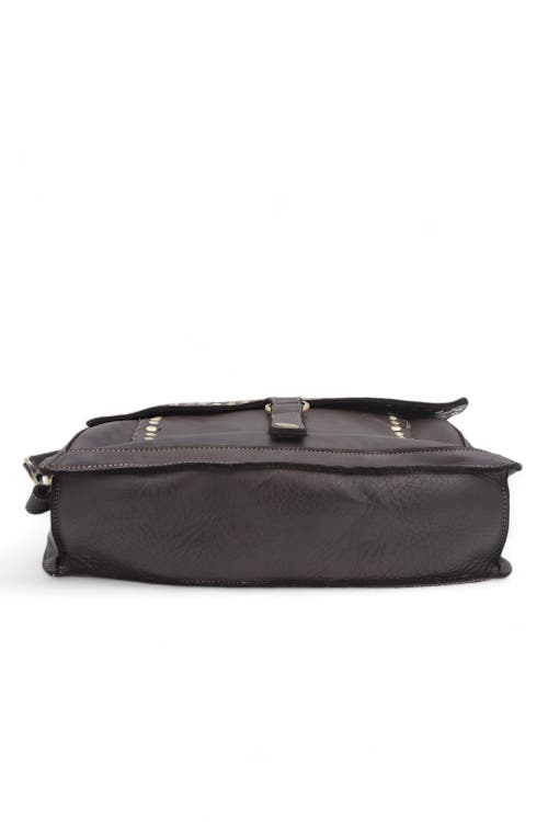 Bolsa Nova Emily Studded Shoulder Bag In Chocolate