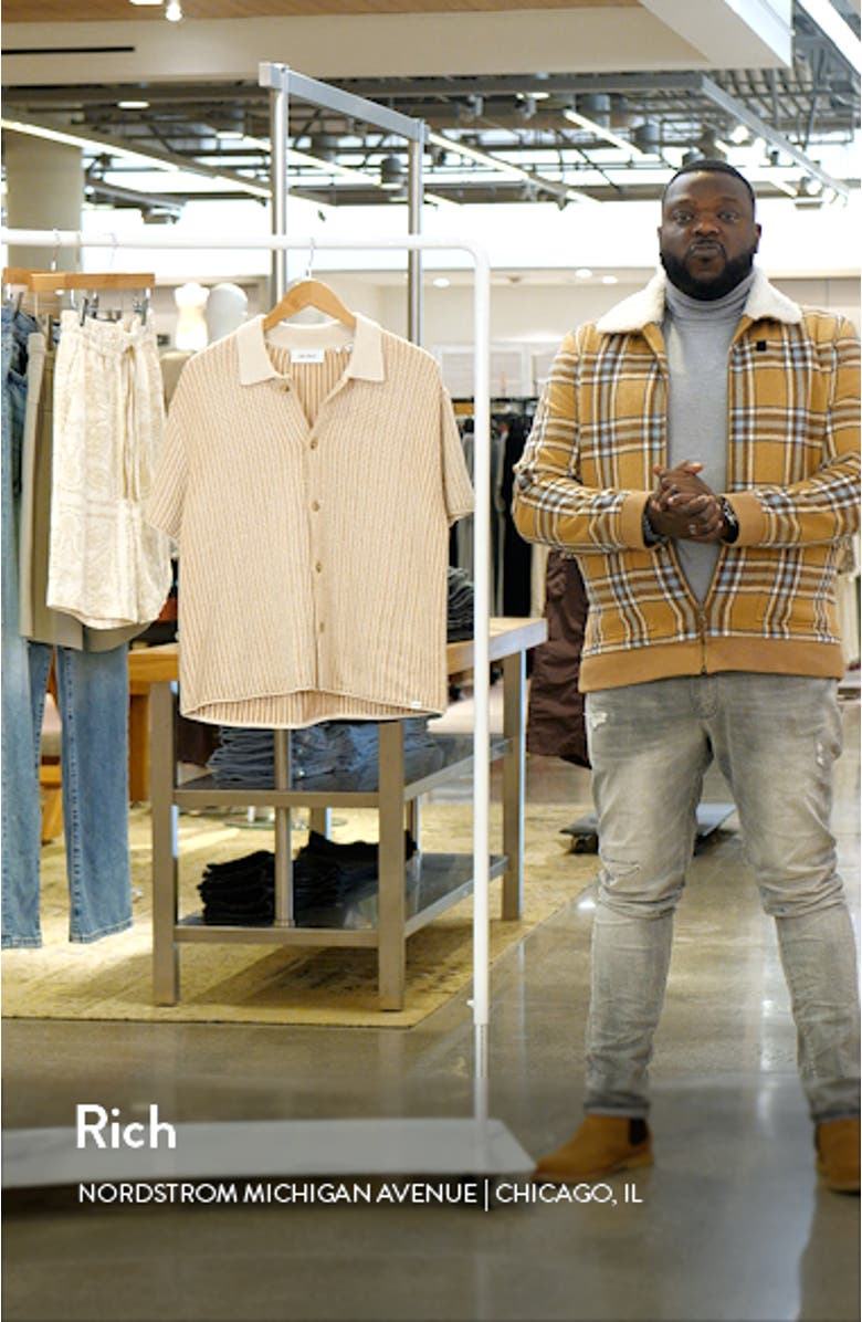 Easton Short Sleeve Button-Up Sweater, sales video thumbnail