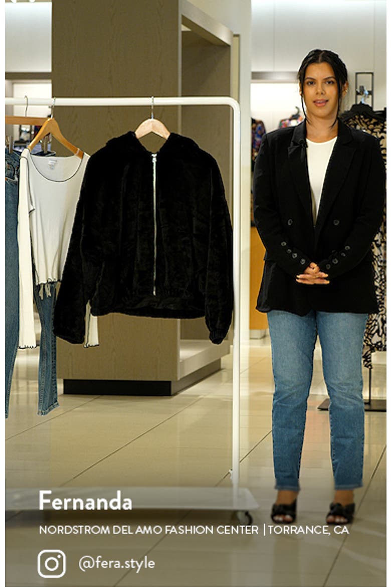 Hooded Faux Fur Jacket video