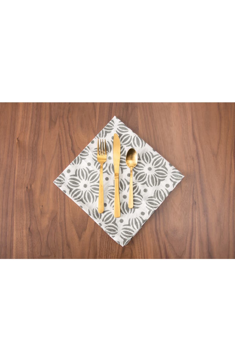 carol & frank Midge Boulder Napkin Set of 4, Alternate, color, Gray