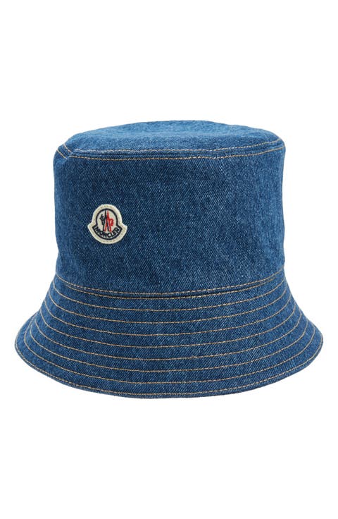Sombrero Moncler Reversible Bucket - Mujer Negro/Azul
