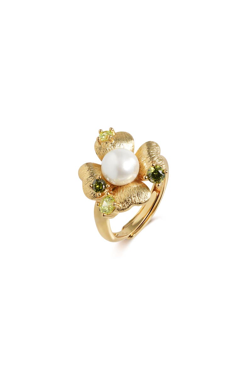 Garden Blossom Ring, Alternate, color, Gold