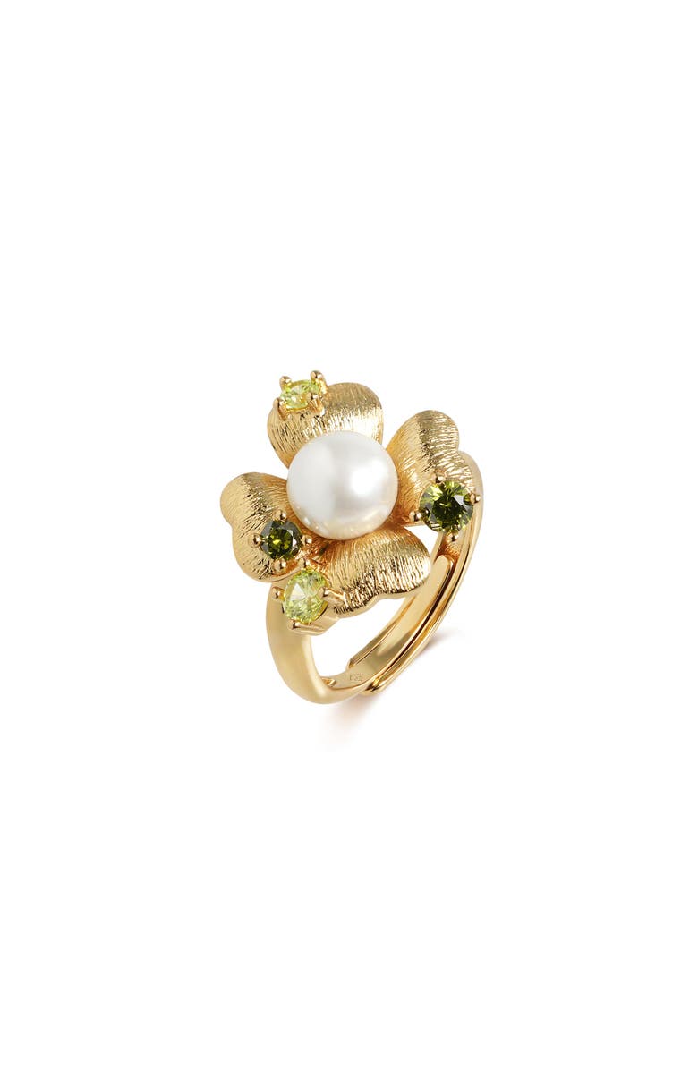 RC RETRO CHIC Garden Blossom Ring, Alternate, color, Gold
