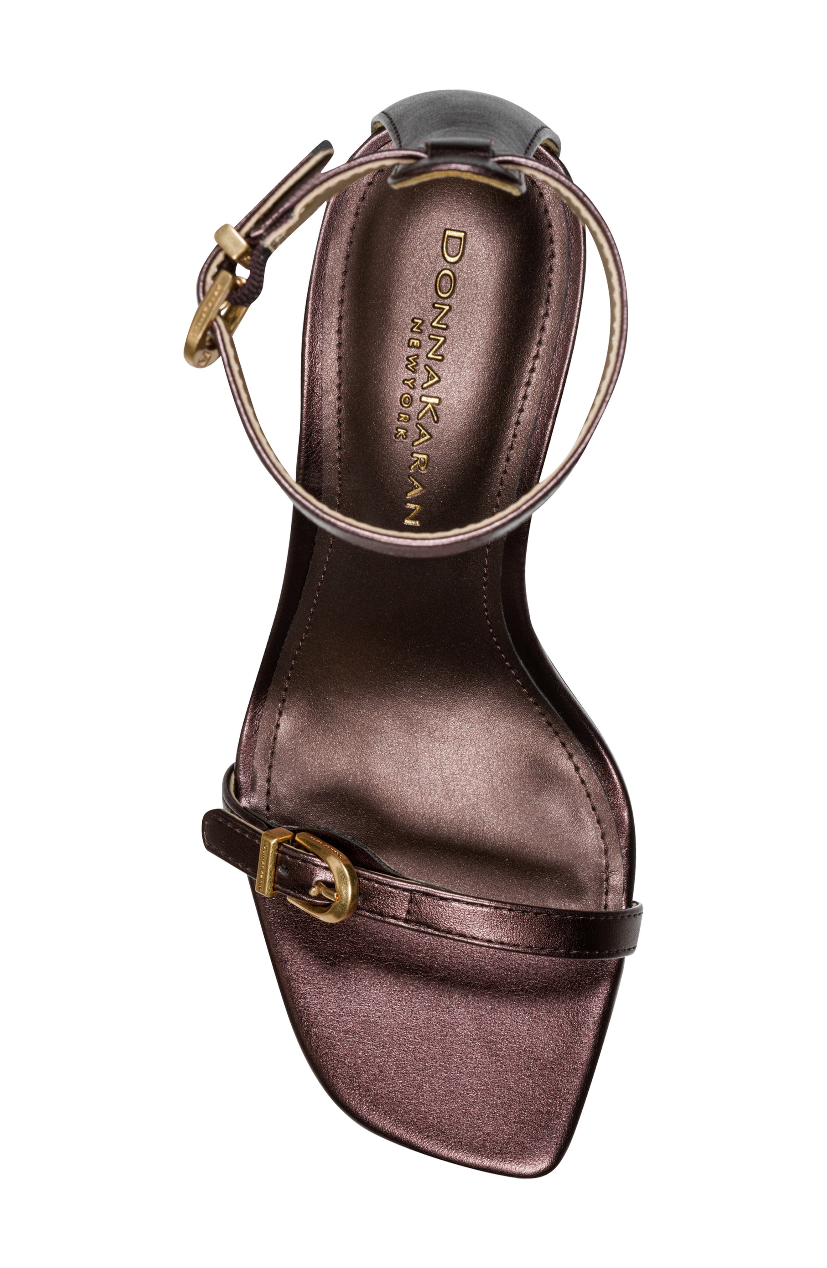 Pryce Metallic Ankle Strap Sandal, Alternate, color, DARK COPPER