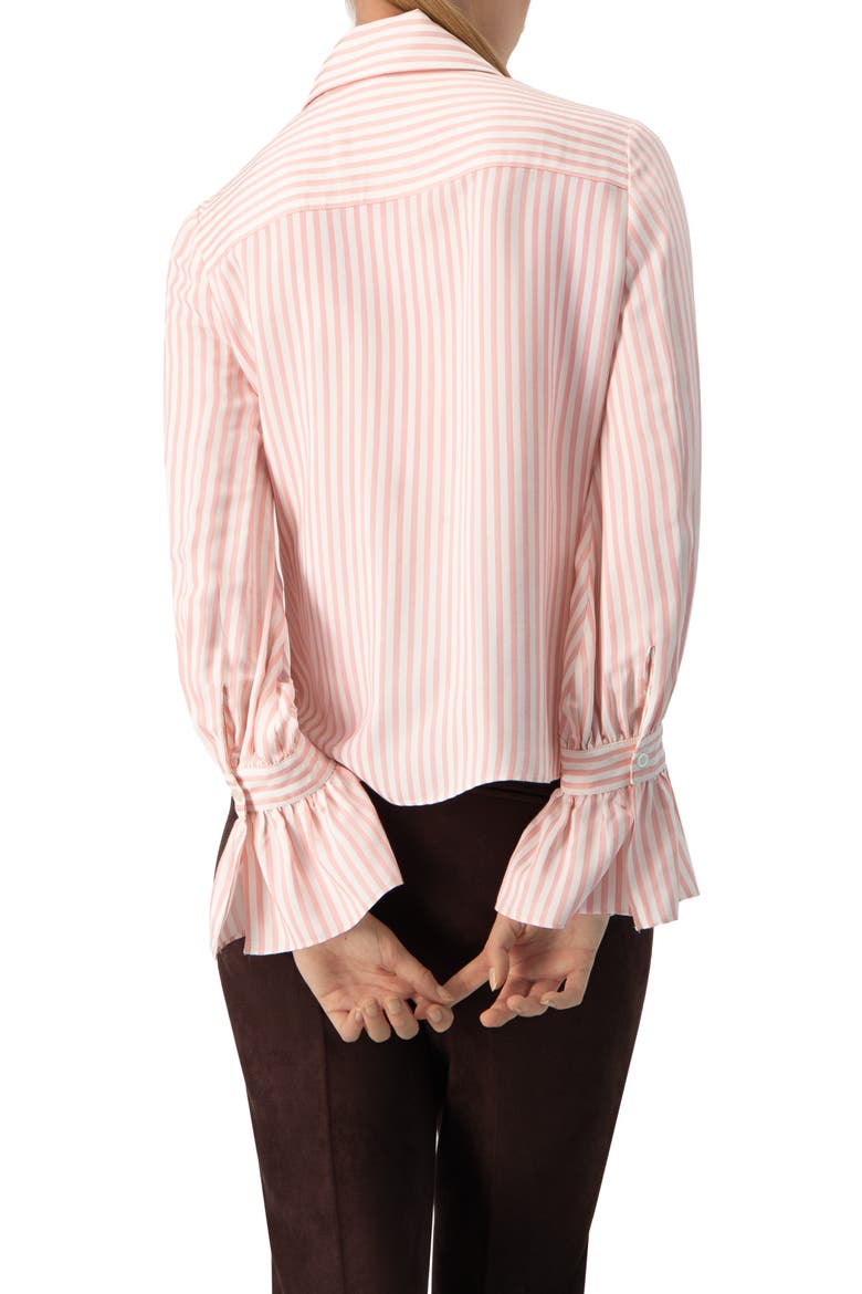 Long Sleeve Striped Shirt, Alternate, color, Pink