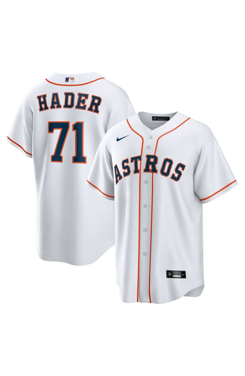 Nike Men's Nike Josh Hader White Houston Astros Home Replica Player Jersey, Alternate, color, White