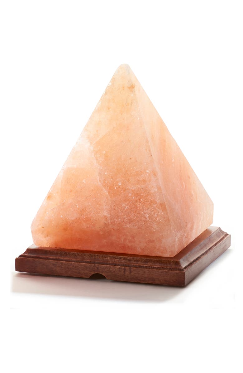URBAN LUXE Himalayan Crystal Salt Pyramid Lamp, Main, color, 