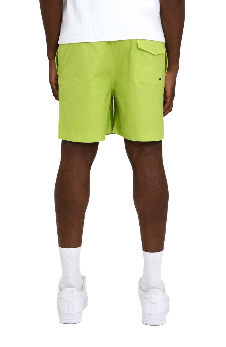 PURPLE BRAND Wordmark Water Repellent All Around Performance Shorts, Alternate, color, 