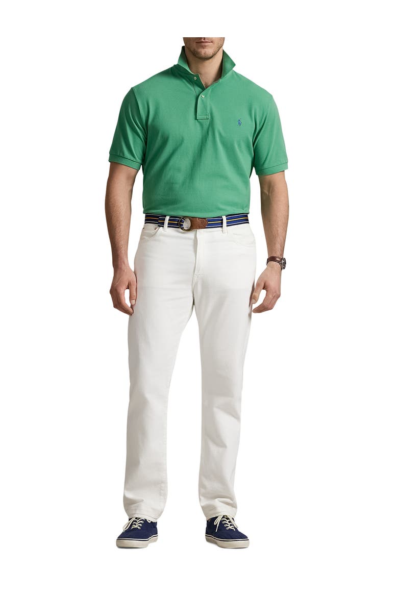 Big & Tall Mesh Polo Shirt, Alternate, color, ART GREEN