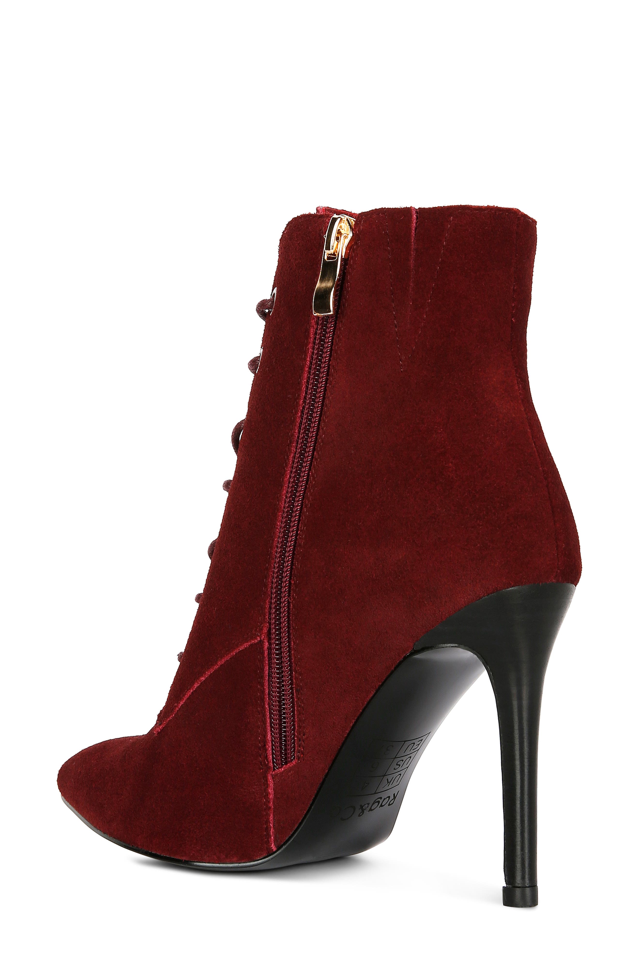Rag & Co Sulfur Pointed Toe Boot, Alternate, color, Burgundy