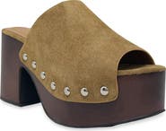 SHUSHOP Hayden Faux Leather Platform Mule