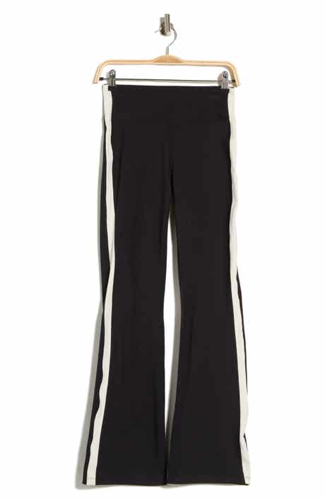 Side Stripe High Waist Flare Leggings