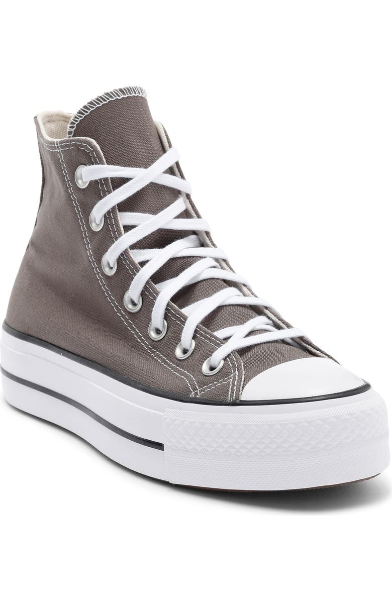 Converse Chuck Taylor All Star Lift High Top Sneaker, Main, color, Charcoal/ White/ Black