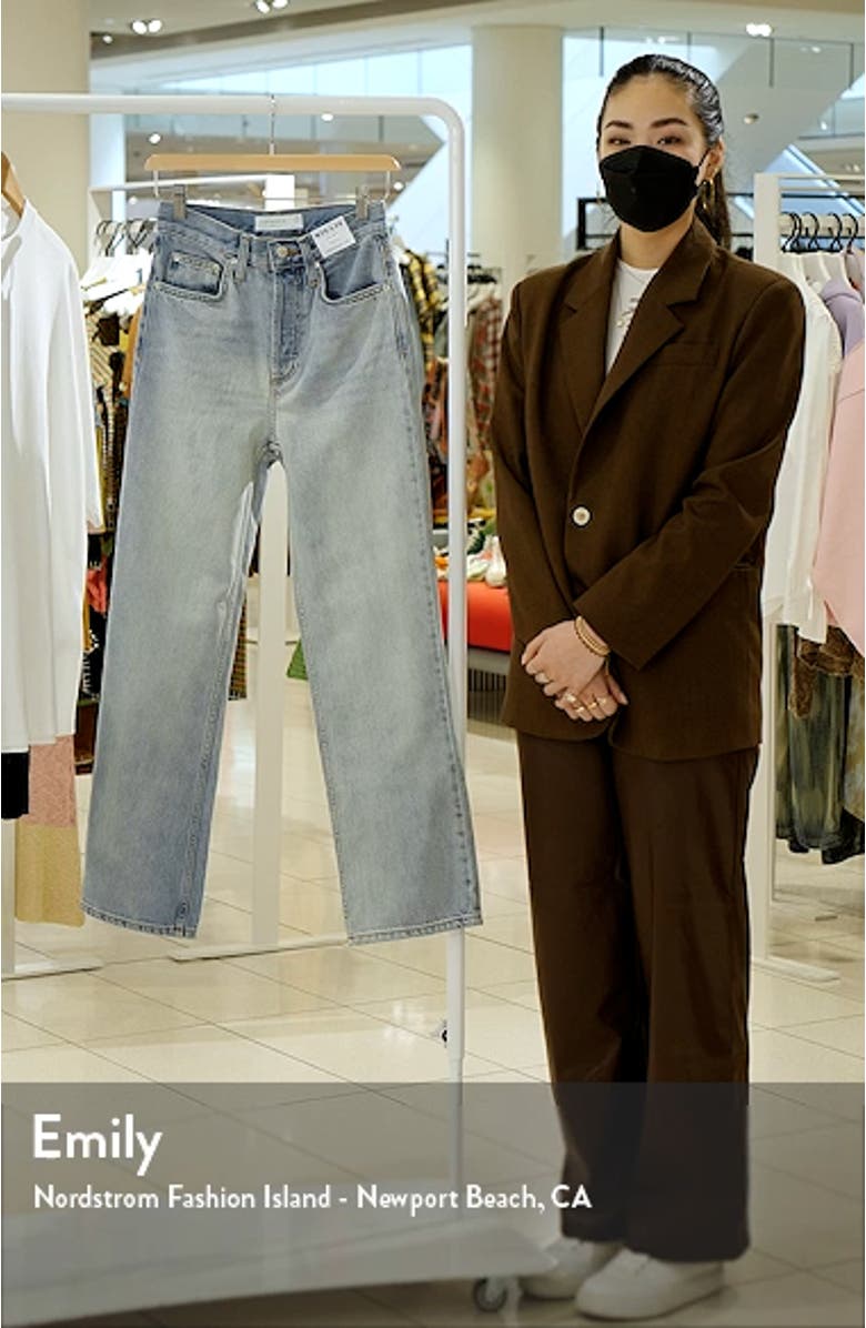 Kort High Waist Straight Leg Jeans, sales video thumbnail