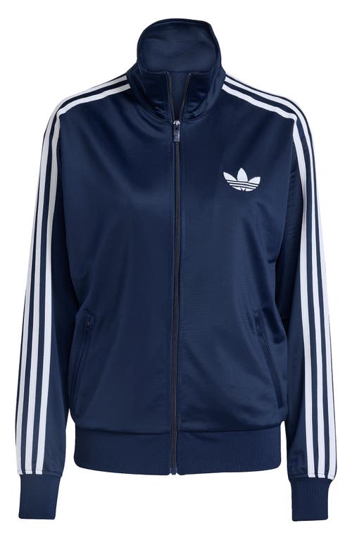 Adidas Originals Firebird Adicolor Three-stripe Logo Sweatshirt In Blue