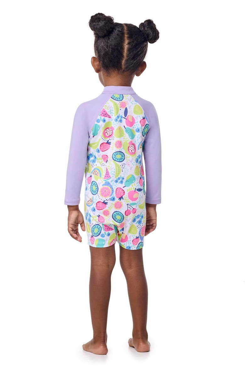 Baby's Kohala Neck-To-Knee Swimsuit, UPF 50+ Sun Protection, Alternate, color, Lavendula Colorblock