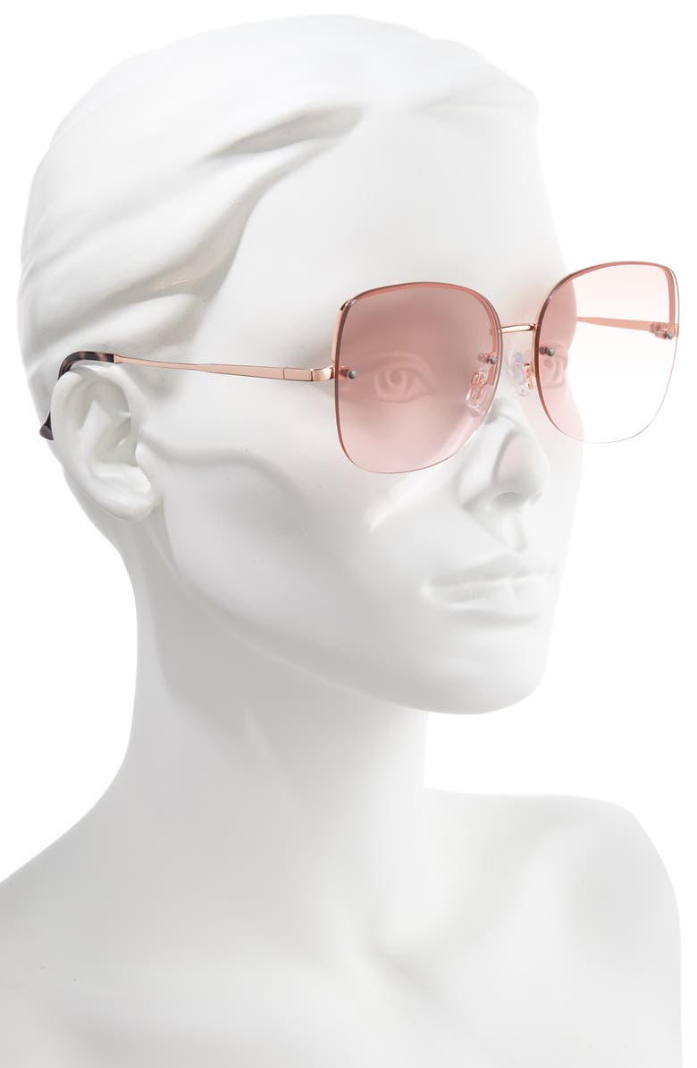 BP. 60mm Rimless Square Sunglasses, Alternate, color,