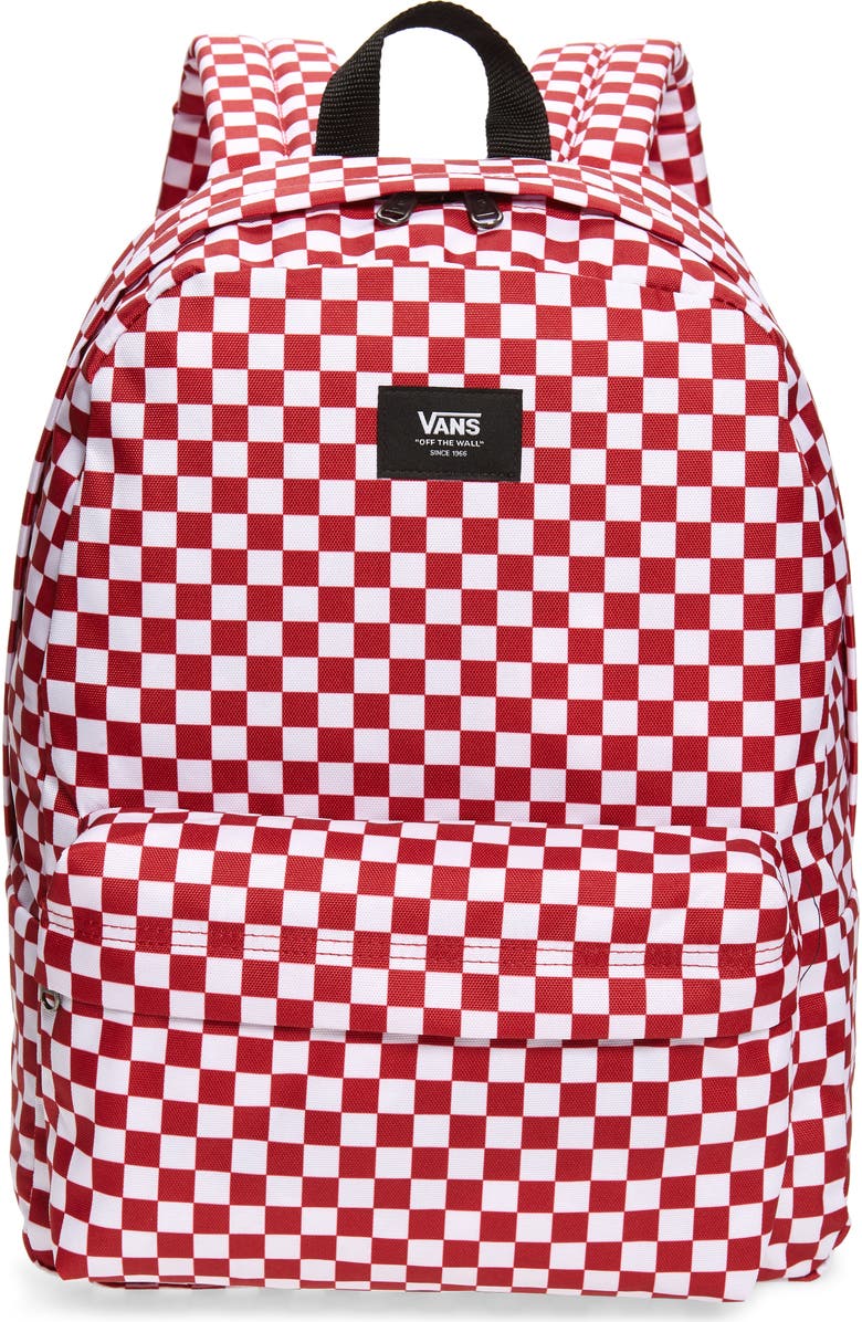 Vans Old Skool Checkerboard Canvas Backpack, Main, color,