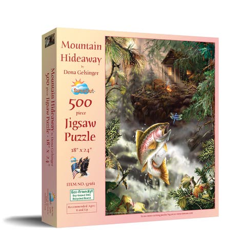 Mountain Hideaway 500 piece Jigsaw Puzzle for Adults
