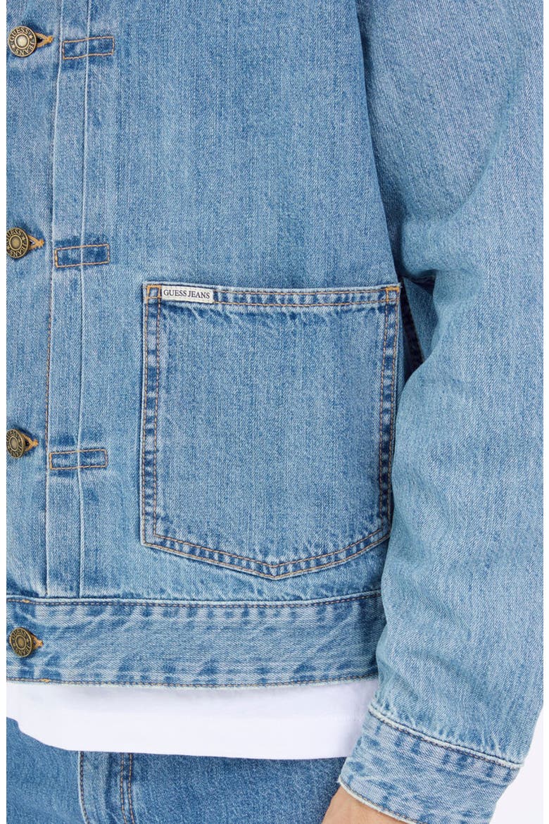 Selvedge Denim Trucker Jacket, Alternate, color, GJSL