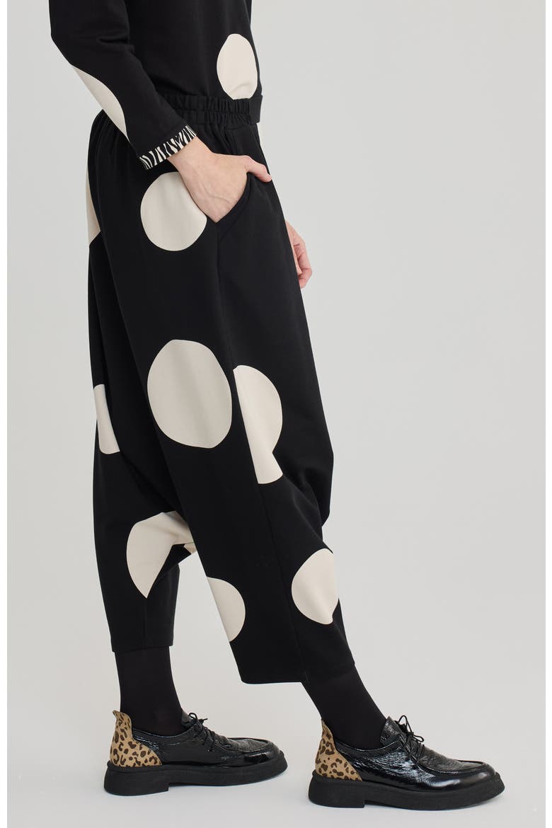 Hilda Cotton Jersey Pants, Alternate, color, Polka Dots
