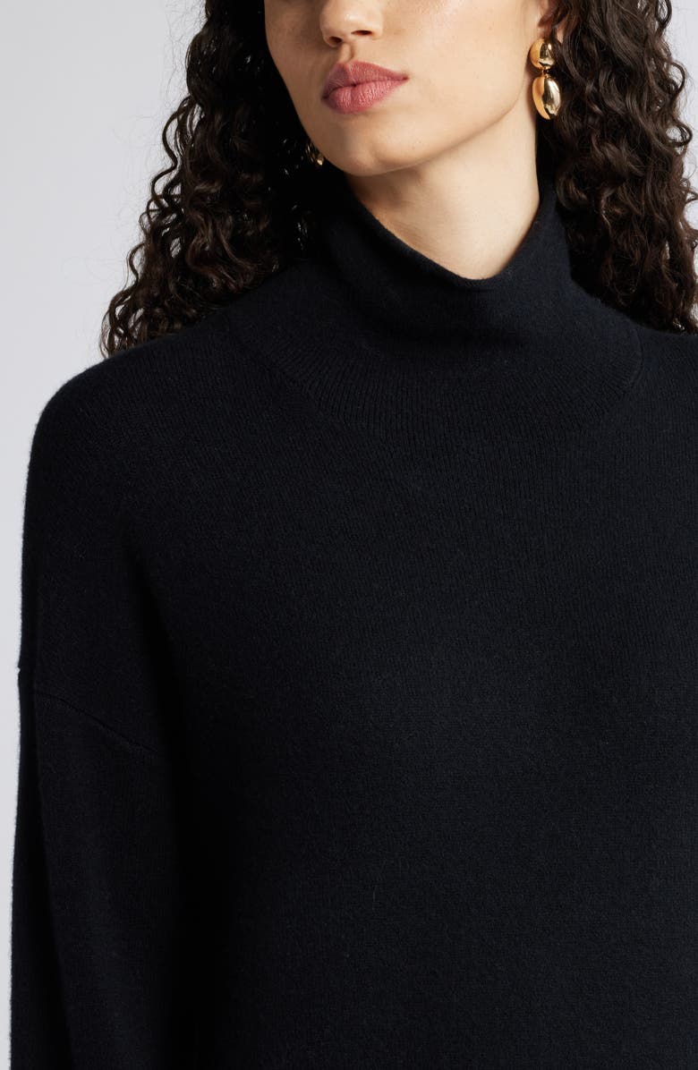 Nordstrom Mock Neck Long Sleeve Wool & Cashmere Blend Sweater Dress, Alternate, color,