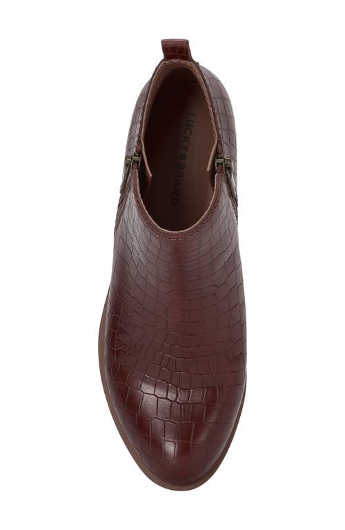 Lucky Brand Basel Bootie In Brown