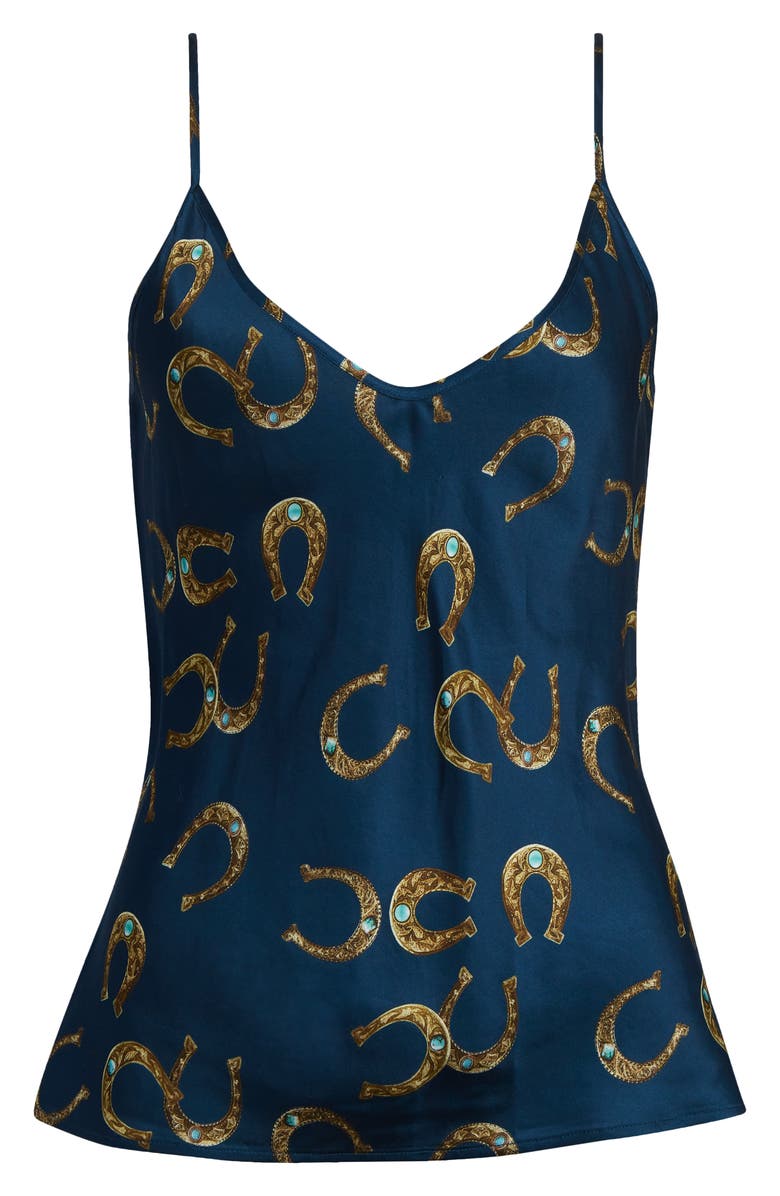 L'AGENCE Lexi Horseshoe Satin Camisole, Alternate, color,