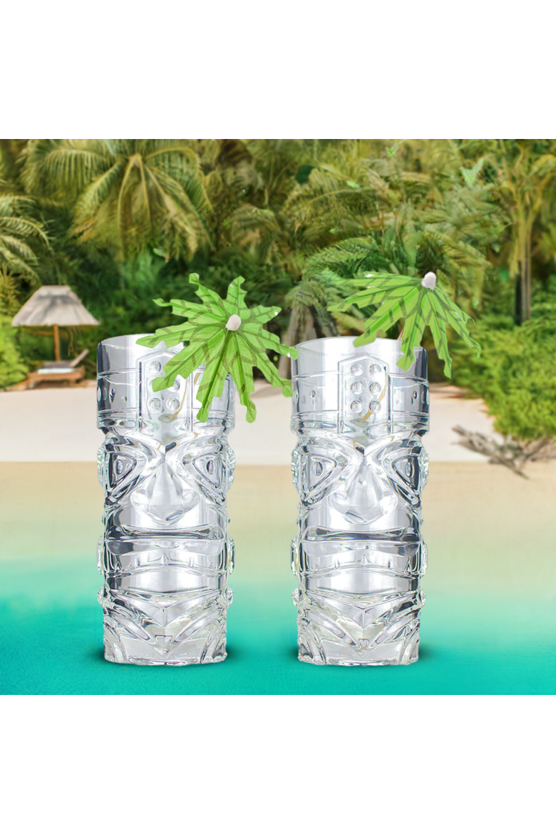 The Original Tiki Glass Party in a Box, Alternate, color, Green