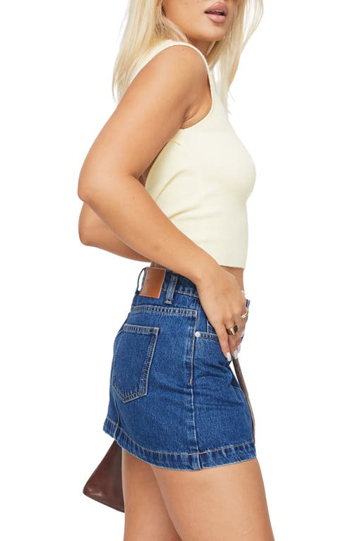 Princess Polly Nickei Denim Miniskirt In Blue