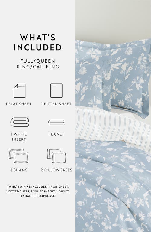 Homespun Bundle Duvet Set In Light Blue