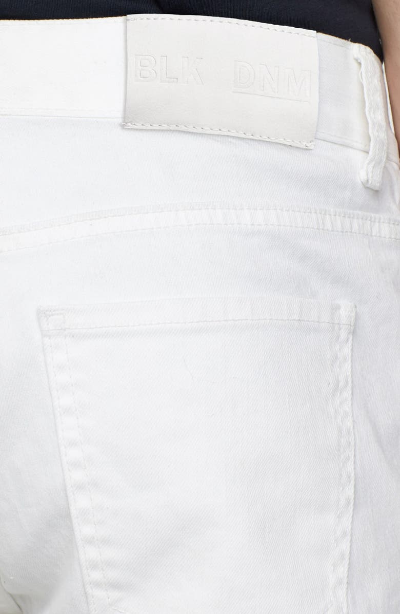 BLK DNM 'Jeans 5' Slim Straight Leg Coated Denim Jeans, Alternate, color, 