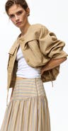 H&M Gathered midi skirt