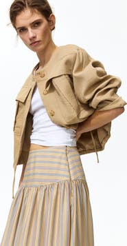 H&M Gathered midi skirt