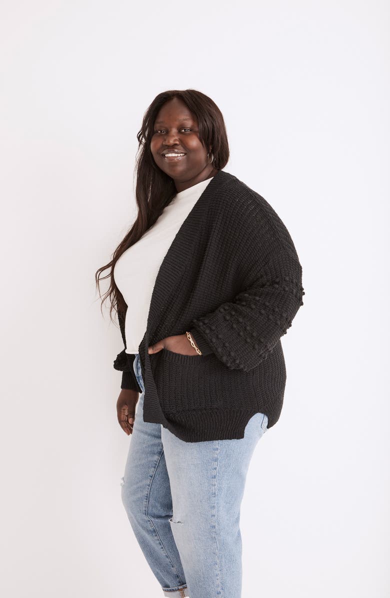 Madewell Bobble Cardigan Sweater, Alternate, color,