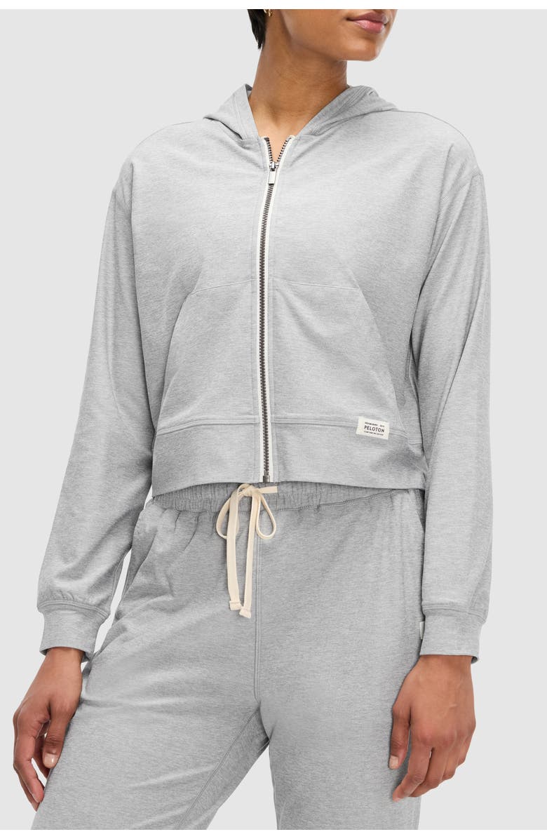 Peloton Dreamblend Full Zip, Main, color, Light Heather Grey