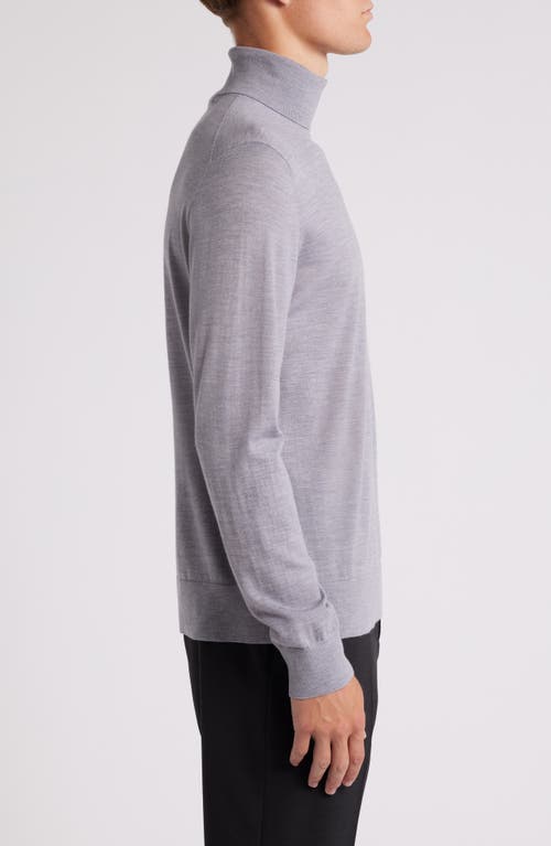 Theory Merino Wool Blend Turtleneck Sweater In Gold