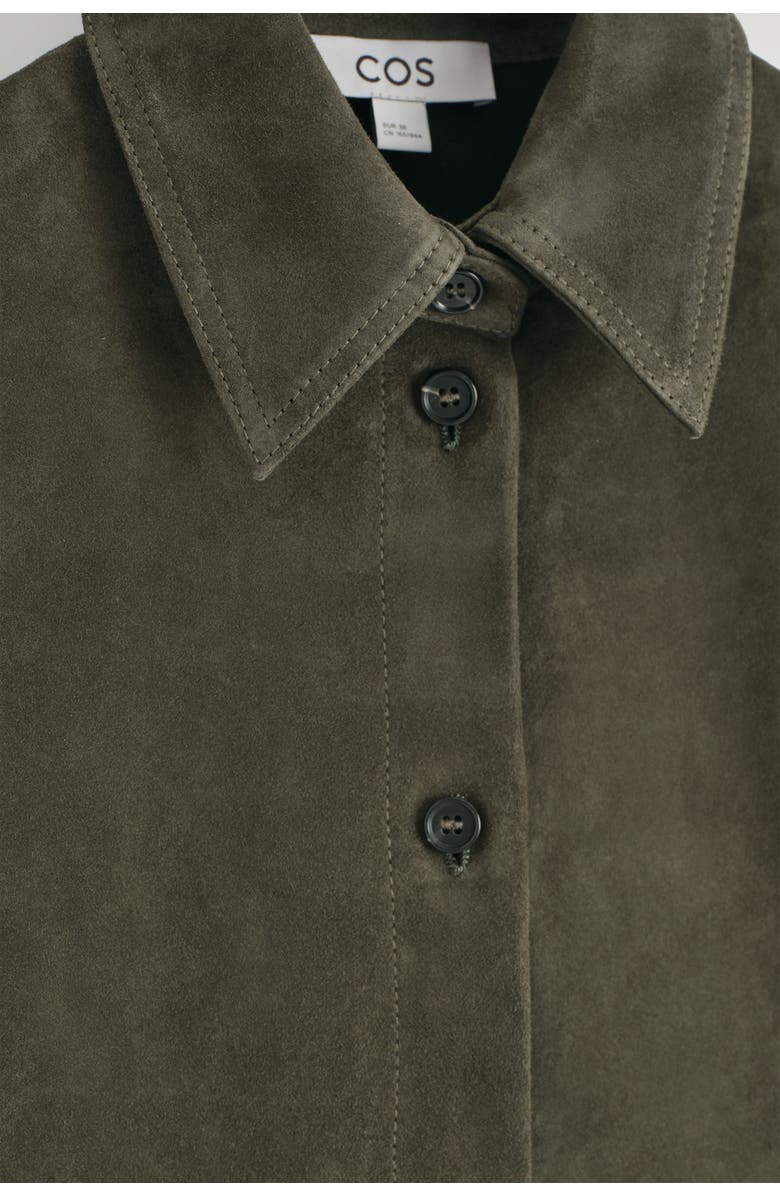 COS Suede Romper, Alternate, color, Khaki