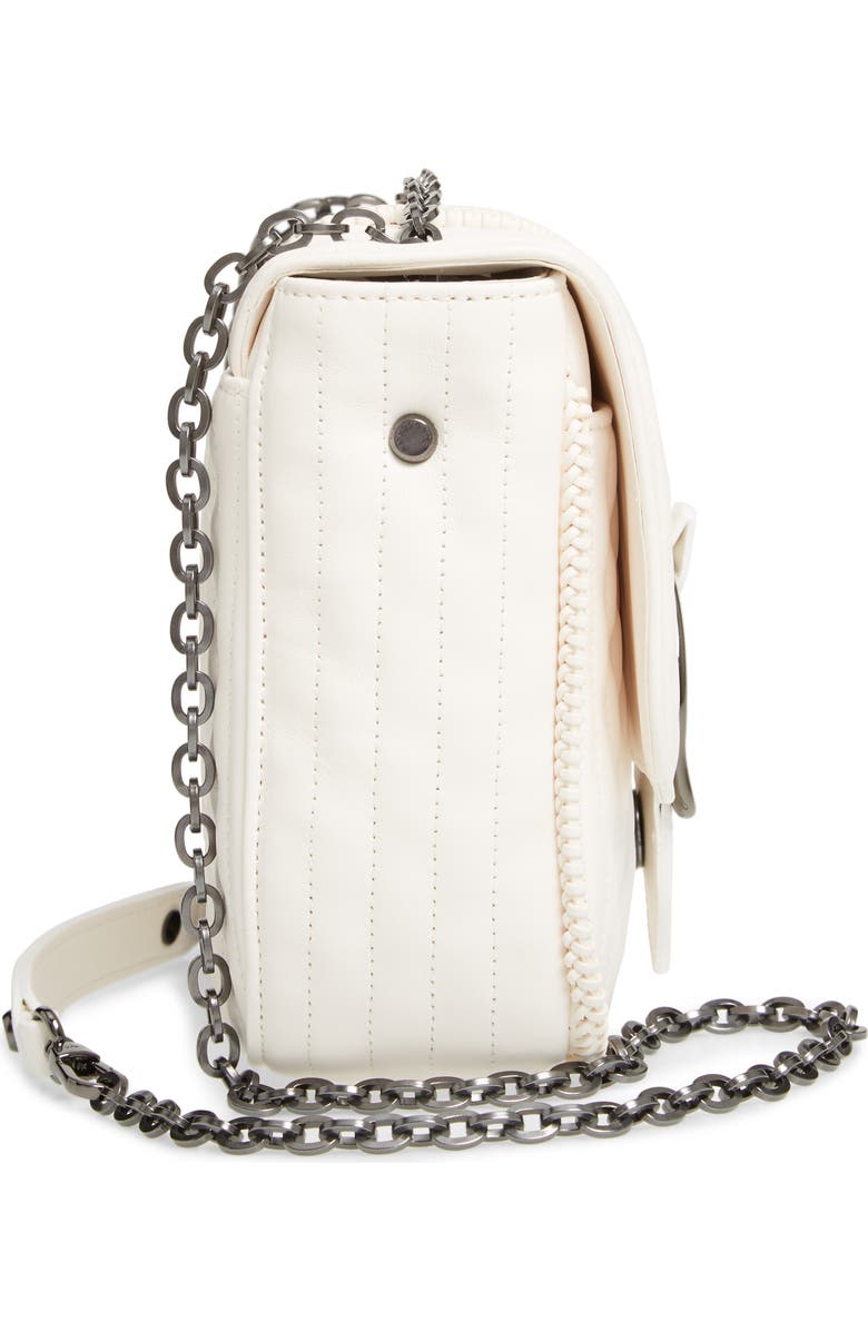 Longchamp Small Leather Crossbody Bag, Alternate, color, Ecru