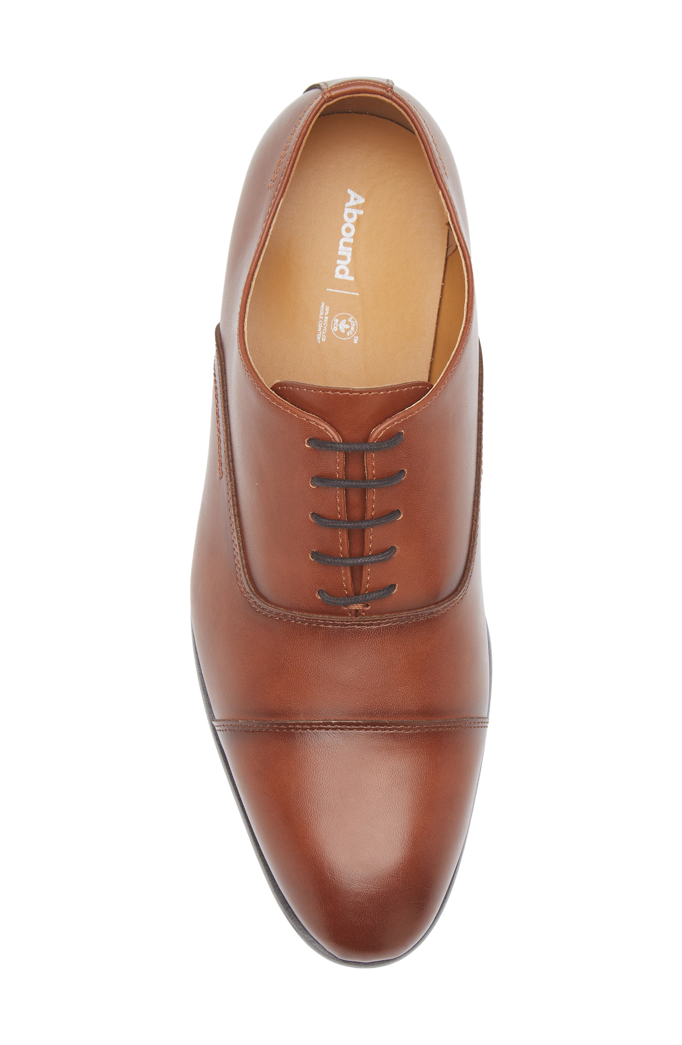 Abound Harry Cap Toe Derby, Alternate, color, Brown Patina