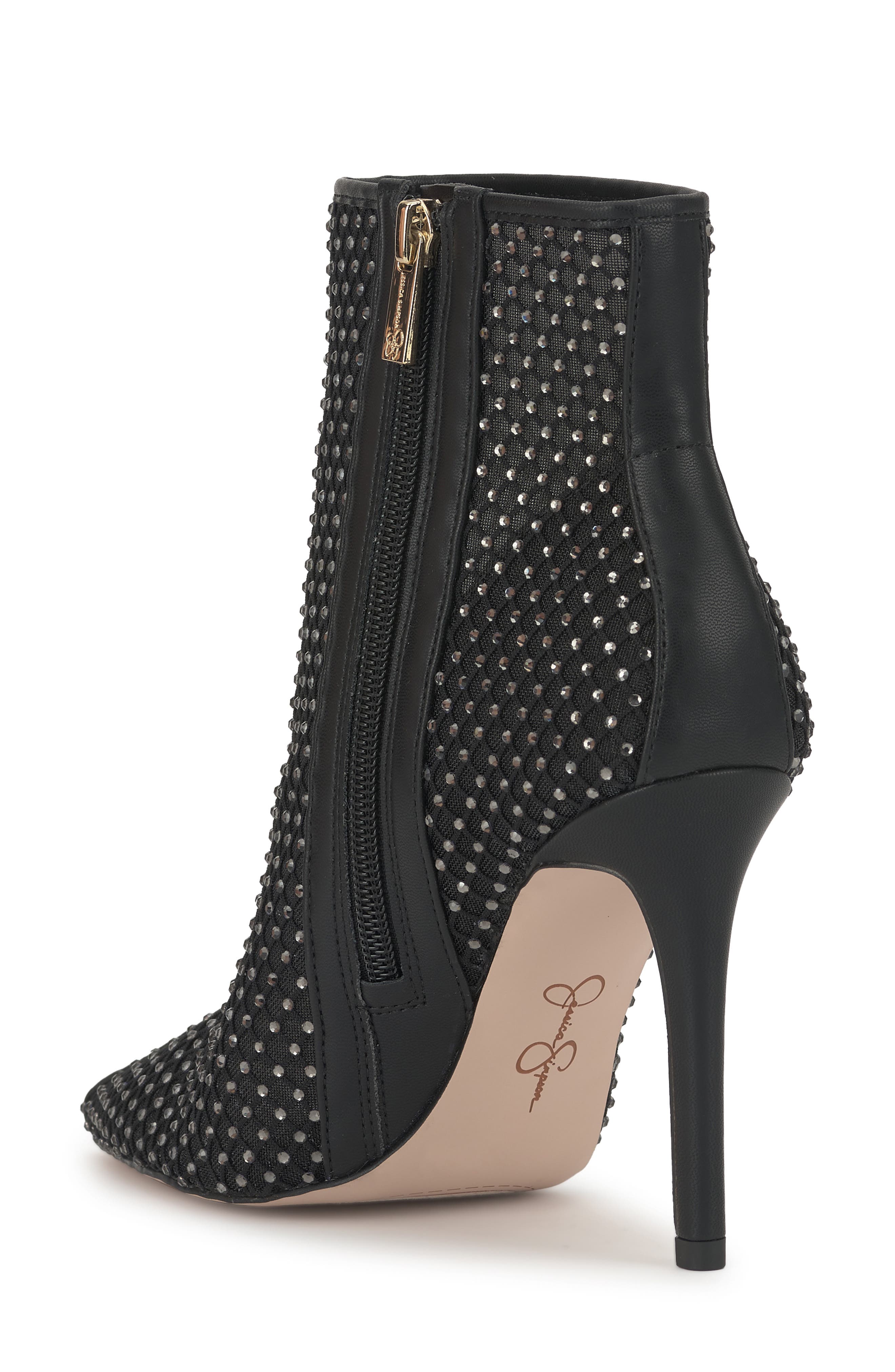 Jessica Simpson Pazra Studded Bootie, Alternate, color, Black