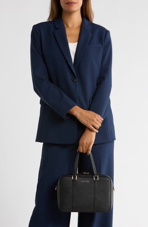 Cole Haan Go Anywhere Leather Satchel In Black