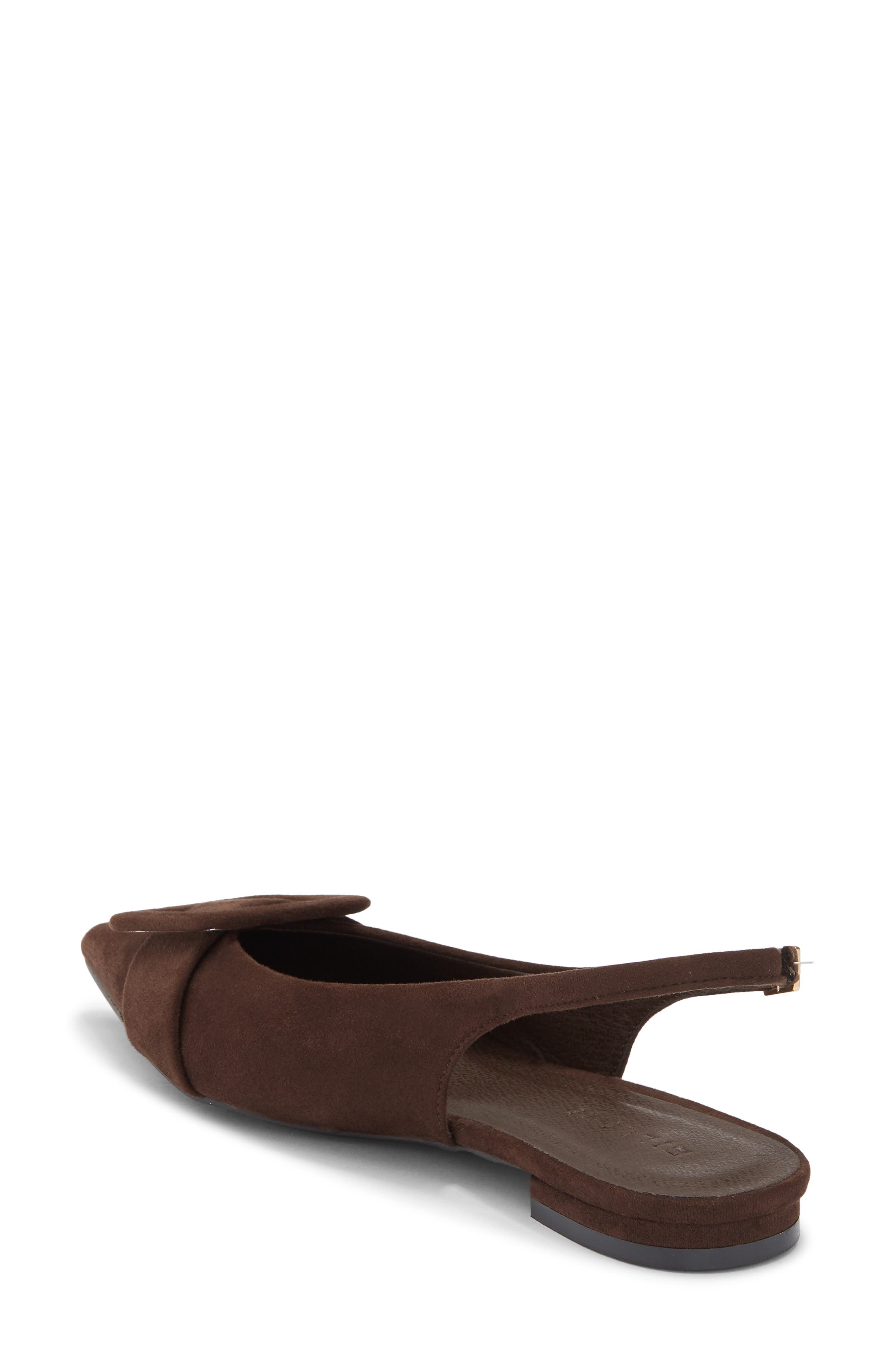 Billini Morwenna Flat, Alternate, color, Dark Cacao Suede