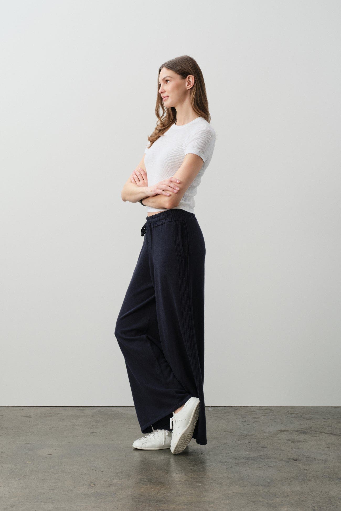 Ashlyn Cotton Cashmere Track Pants - image 4