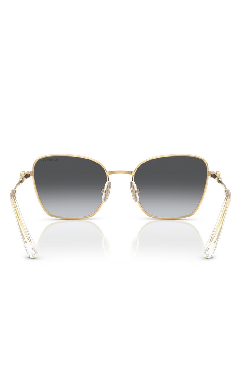 Swarovski 55mm Gradient Polarized Pilot Sunglasses, Alternate, color, Gold