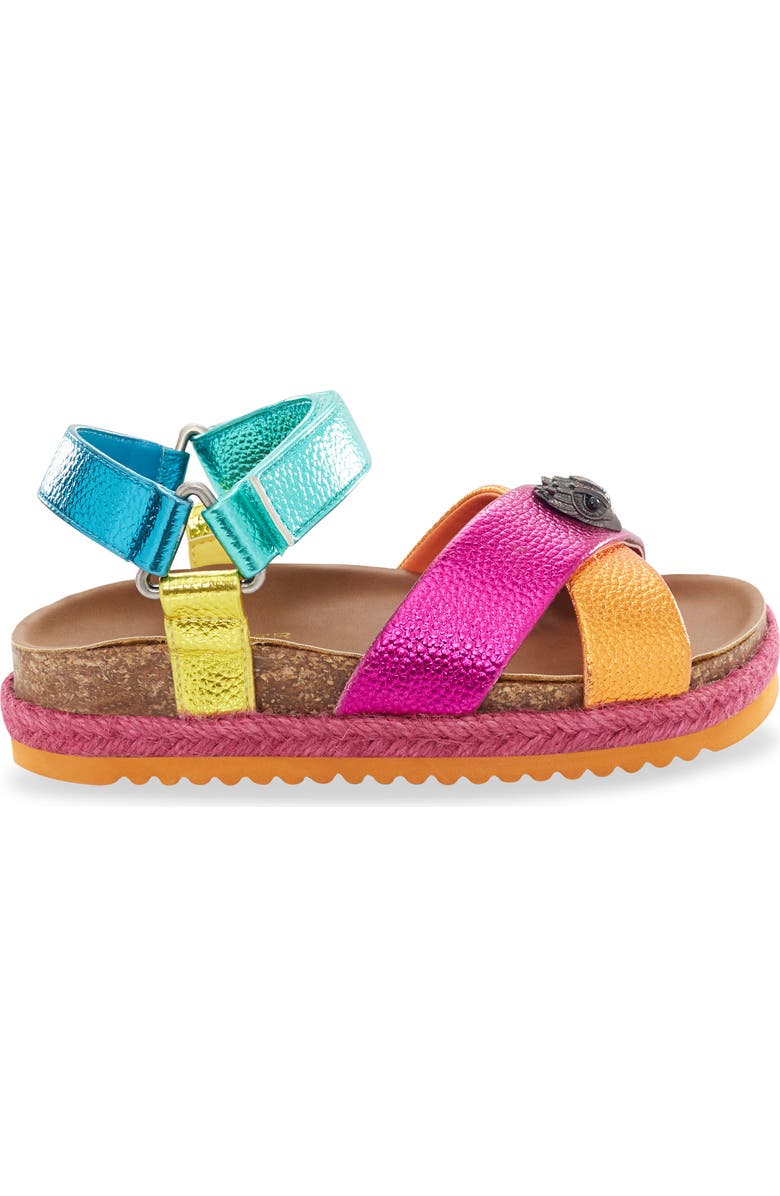 Kurt Geiger London Kids' Mini Kensington Sandal, Alternate, color, Rainbow