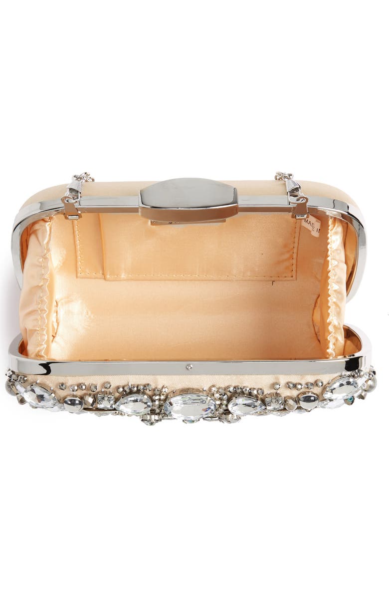 ZZDNU Natasha Couture Natasha Couture Crystal Embellished Frame Clutch, Alternate, color,