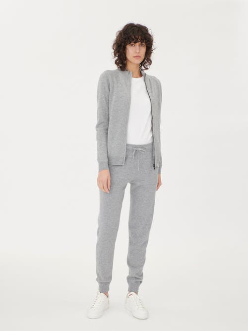 Gobi Mongolian Cashmere Cuffed Cashmere Jogger In Vapor Blue