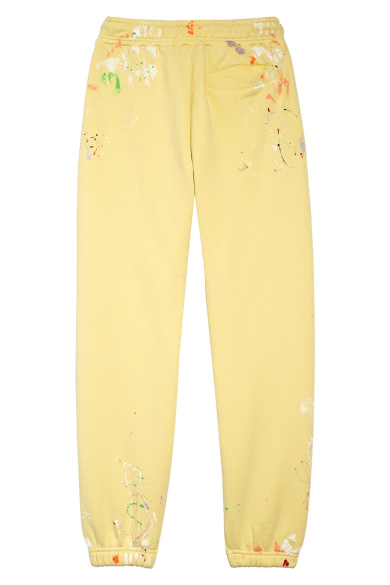 Logo Paint Spatter Joggers, Alternate, color, BABY YELLOW BLUE