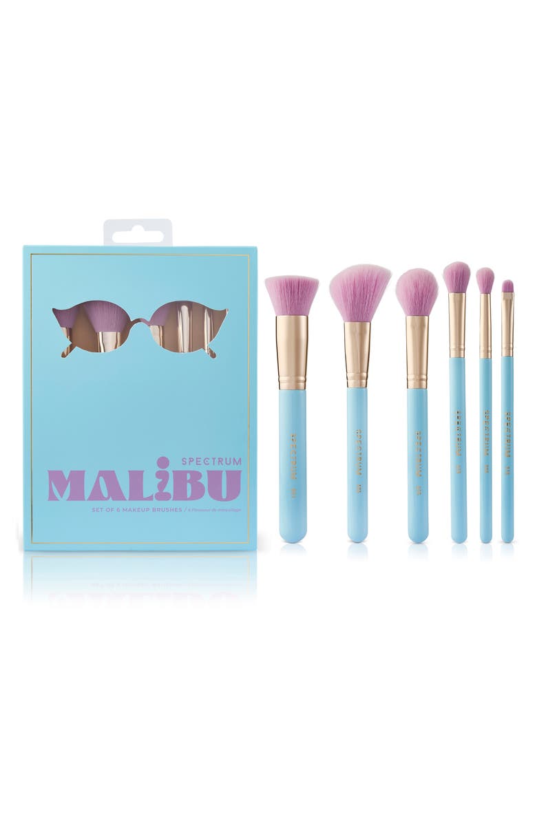 SPECTRUM Malibu 6-Piece Makeup Brush Set, Main, color, Blue